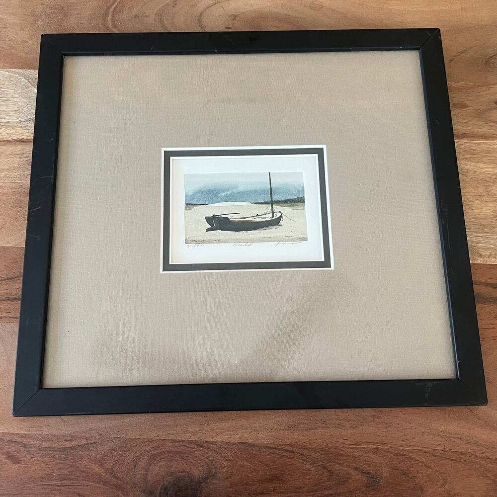 12" Beached fine wall art Frank Kaczmarek signed numbered Scanlon Galley Framed